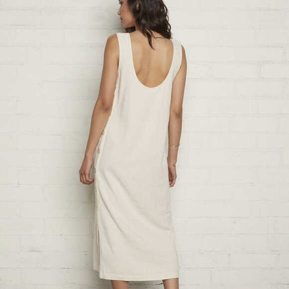 Rachel Pally Linen Romi Dress in Natural in Size Small - Picture 3 of 9